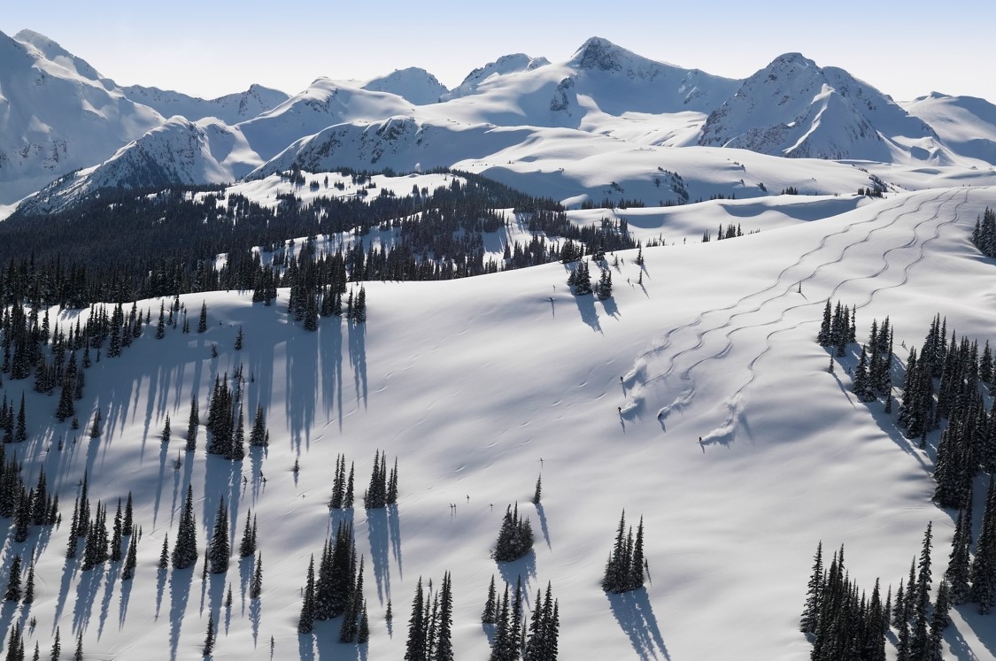 skiërs in Whistler-Blackcomb backcountry