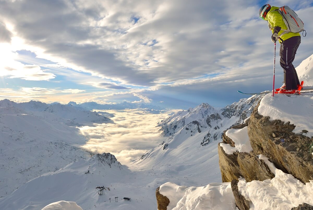 St. Anton Austria ski view