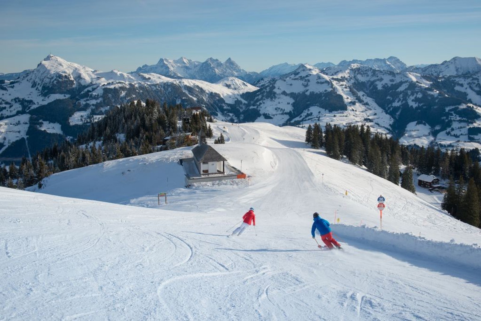 Kitzbuhel, Austria skiers vista